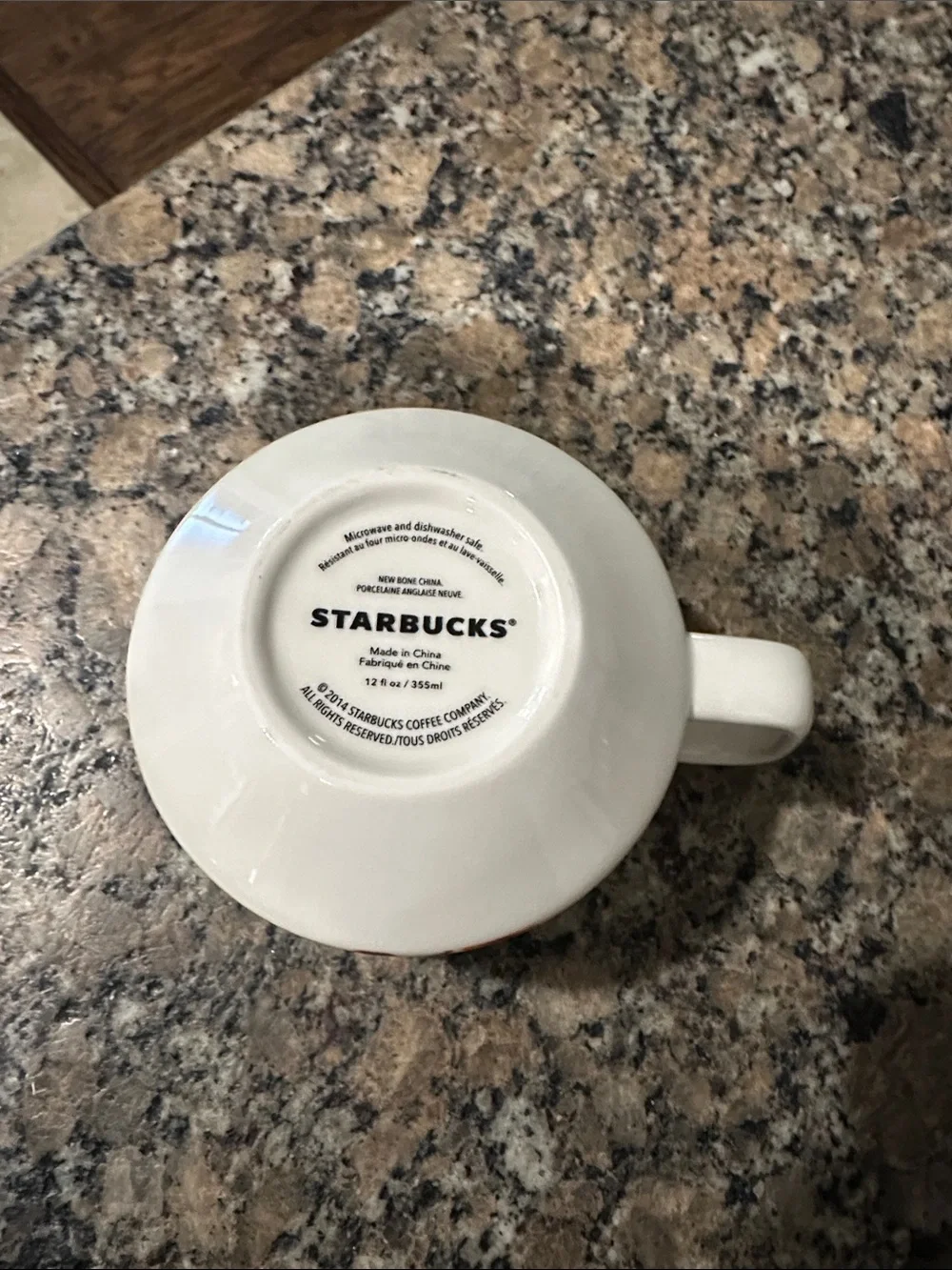 Starbucks 2014 Artisan Series Ceramic Coffee Mug “From Seed to Cherry”